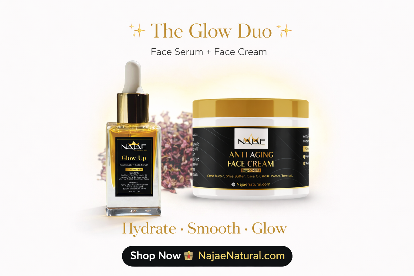 The Glow Duo – Face Serum & Face Cream Set